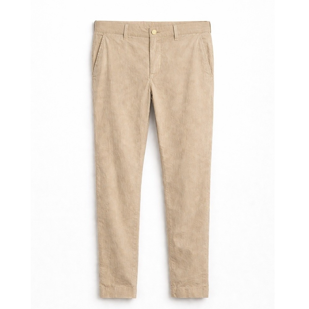 Jacob Cohen Academy Lion Comfort Chinos Beige Tan Textured Pants Mens 32 Italy